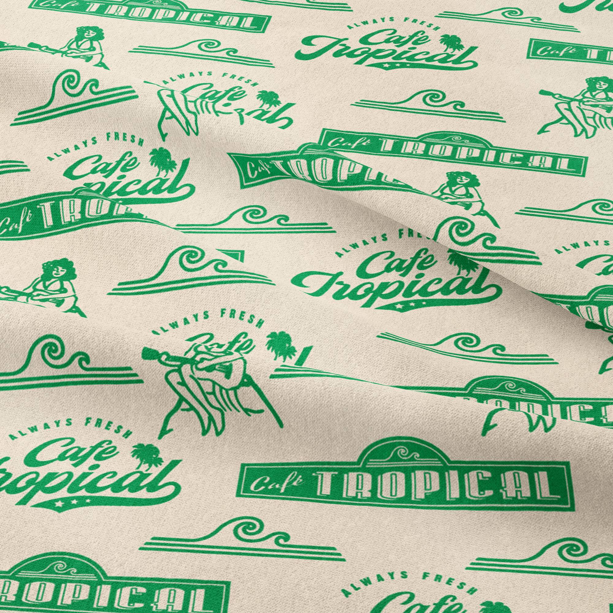 Schitt's Creek® Café Tropical Cotton Fabric